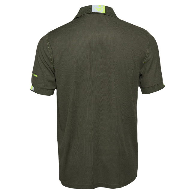 Arbeits-Poloshirt Beven khaki/neongelb - North Ways