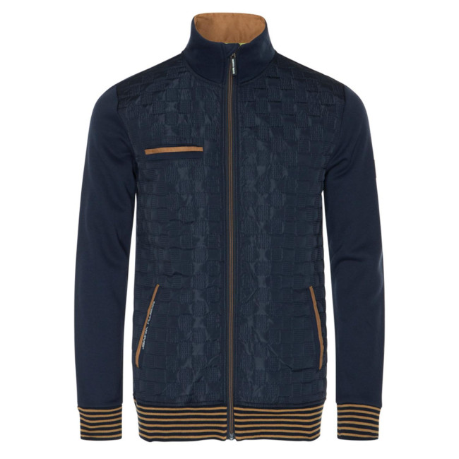 ANDREU - BLOUSON MARINE/ CAMEL