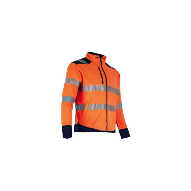 Veste polaire hv authentic led Orange fluo et marine - LMA