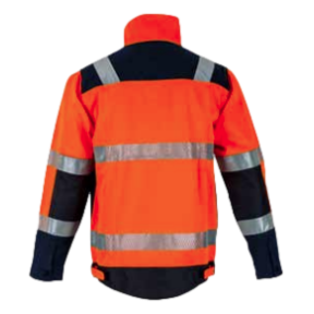 Veste hv Ampoule Orange fluo et marine - LMA