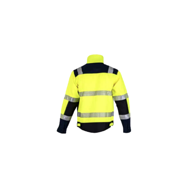 Hv vest Reflexion Fluorgeel en marineblauw - LMA