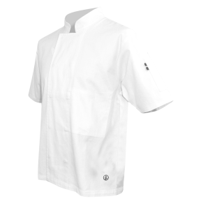 Veste cuisinier mc pressions cachées Merlu Blanc - LMA