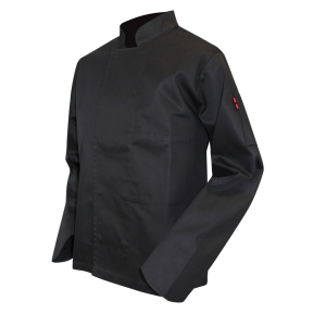 Veste de cuisine ml pressions cachées Passoire Noir - LMA