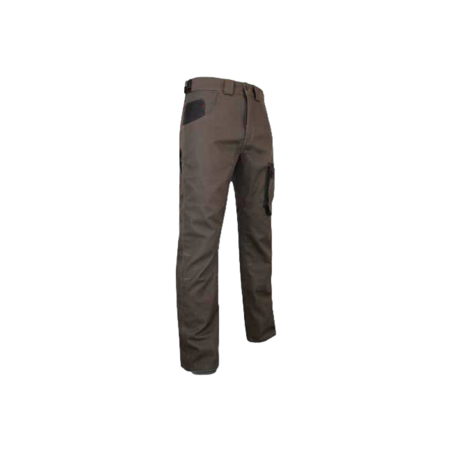 Tweekleurige tuinbouwbroek Terreau Taupe en zwart - LMA