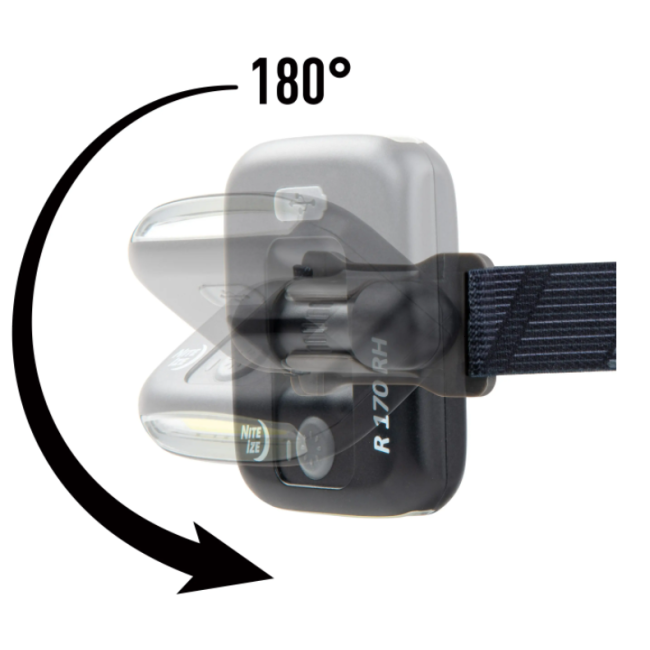 Wiederaufladbare Stirnlampe Radiant® 170 Lumen schwarz - Nite Ize