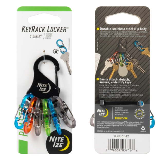 Breloczek KeyRack Locker z karabińczykiem + 6 S-biners plastik - Nite Ize