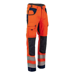 Authentic Polarisation hv broek fluor oranje en marine - LMA