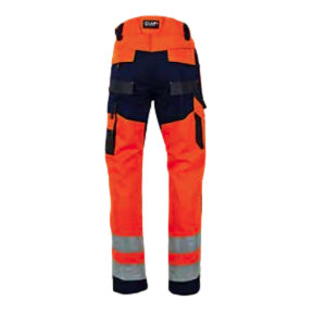 Pantalon hv Authentic Polarisation Orange fluo et marine - LMA