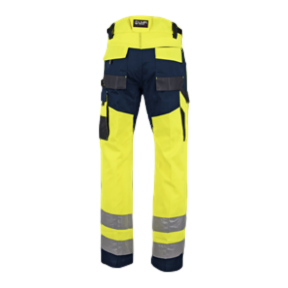 Authentic Défense hv broek fluor geel en marine - LMA