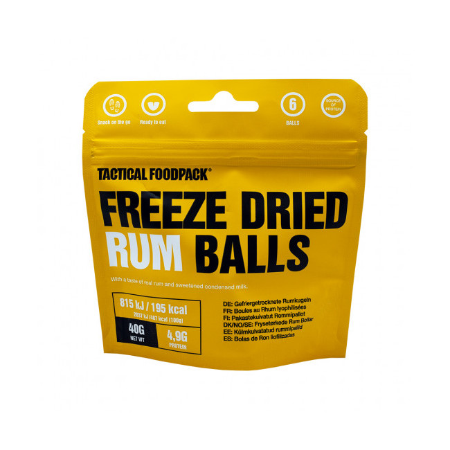 Boules de biscuits au rhum lyophilisées - Tactical Foodpack