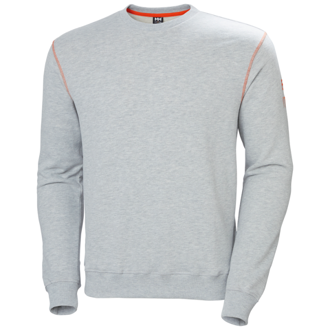 oxford sweatshirt grijs melange heren - helly hansen workwear