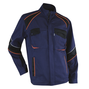 Blouson tricolore Dynamics Houe Marine noir et orange - LMA