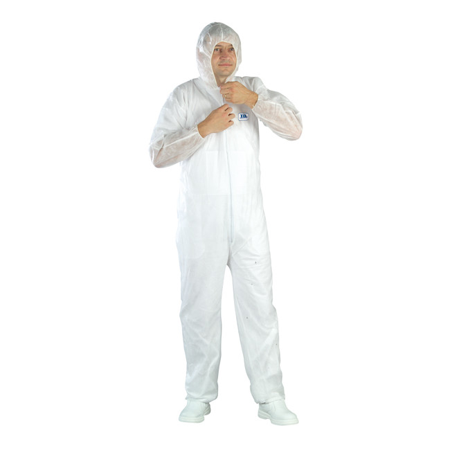 Kombinezon SPP 40g/m² biały z kapturem - COVERGUARD