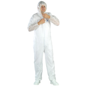 SPP overall 40g/m² wit met capuchon - COVERGUARD