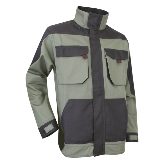 Veste bicolore paysagiste Pioche Kaki et gris nuit - LMA