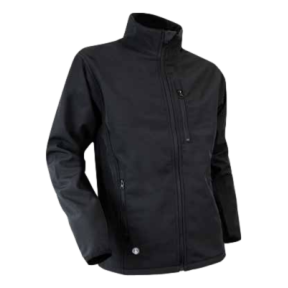 Softshell-Fleecejacke mit Reißverschluss Quartz Schwarz - LMA