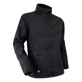 Softshell-Fleecejacke mit Reißverschluss Quartz Schwarz - LMA