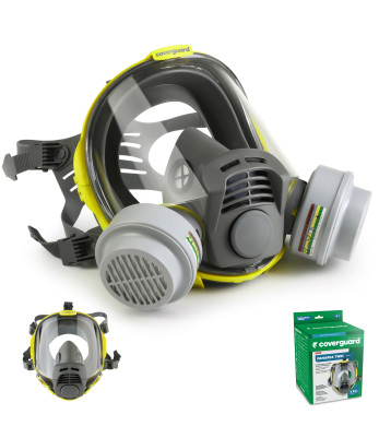 Masque respiratoire PANAREA TWIN en silicone Bi-Cartouches bayonnette Classe 3 - COVERGUARD