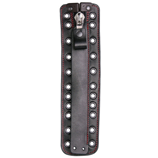 Fermeture éclair avec recouvrement en cuir pour chaussures Fire Flash noir - Haix