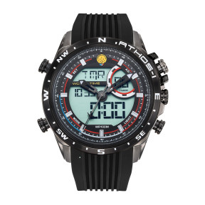 Herren Chronograph Alarm ATHOS 1 Schwarz - Patrouille de France