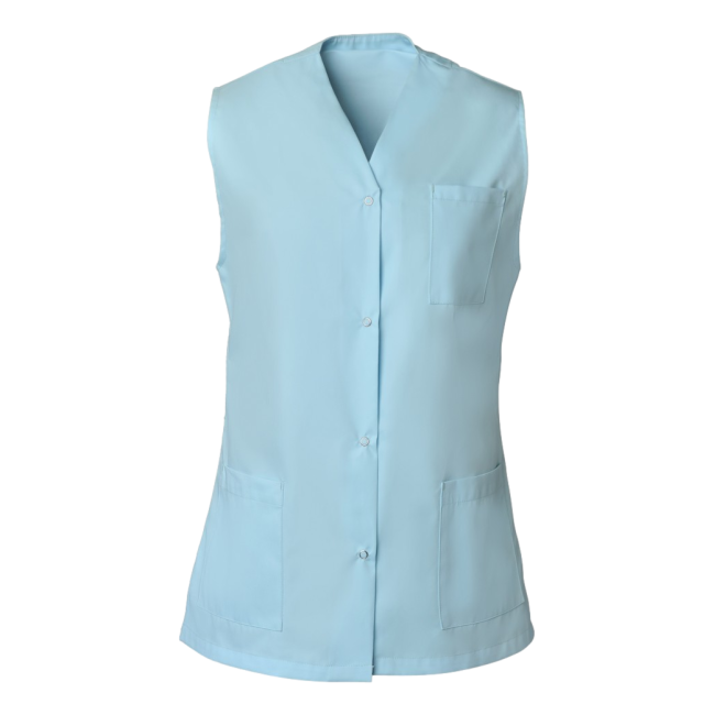 Tunique pressions sans manches Viviane Bleu - SNV