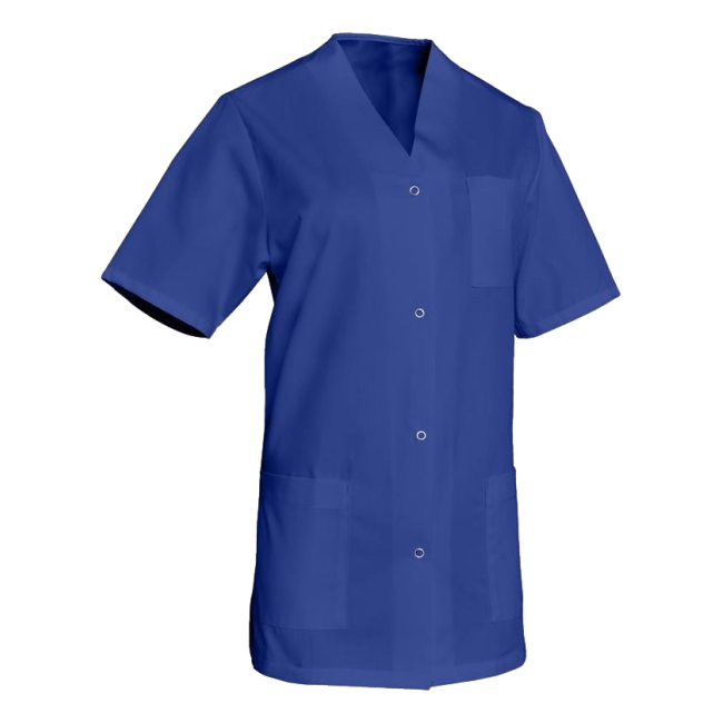 Tuniek met drukknopen korte mouwen Viviane Blauw gitane - SNV