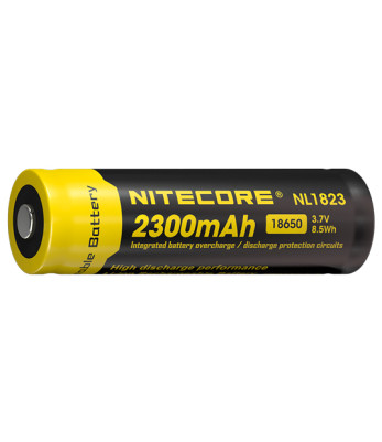 Batterie rechargeable Li-ion 18650 2300mAh - Nitecore