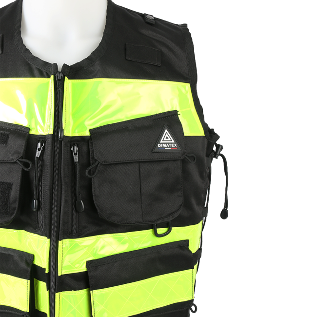 Mehrtaschen-Einsatzweste STAFF ACCESS schwarz - Dimatex