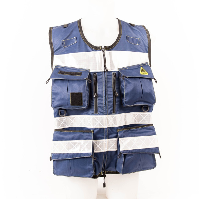 Gilet d'intervention multi-poches STAFF ACCESS bleu nuit - Dimatex