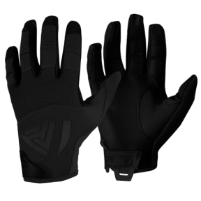 Harte Handschuhe aus echtem schwarzem Leder - Direct Action