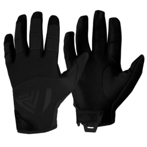 Harte Handschuhe aus echtem schwarzem Leder - Direct Action