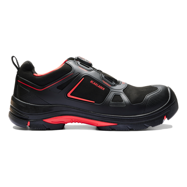 Sicherheitsschuhe Gecko S3 SRC HRO ESD Schwarz und rot - Blaklader