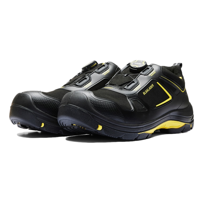 Sicherheitsschuhe Gecko S3 SRC HRO ESD Schwarz und Gelb - Blaklader