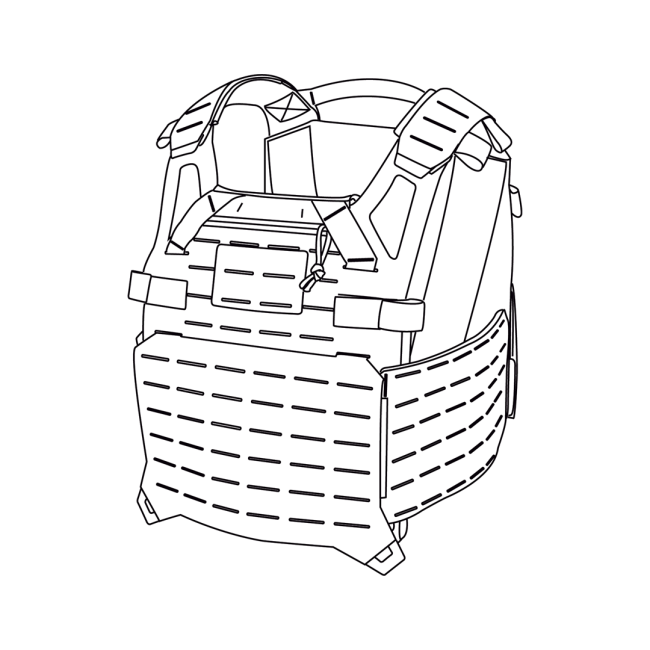 Porte-plaques Spitfire en cordura pencott® wildwood™ - Direct Action