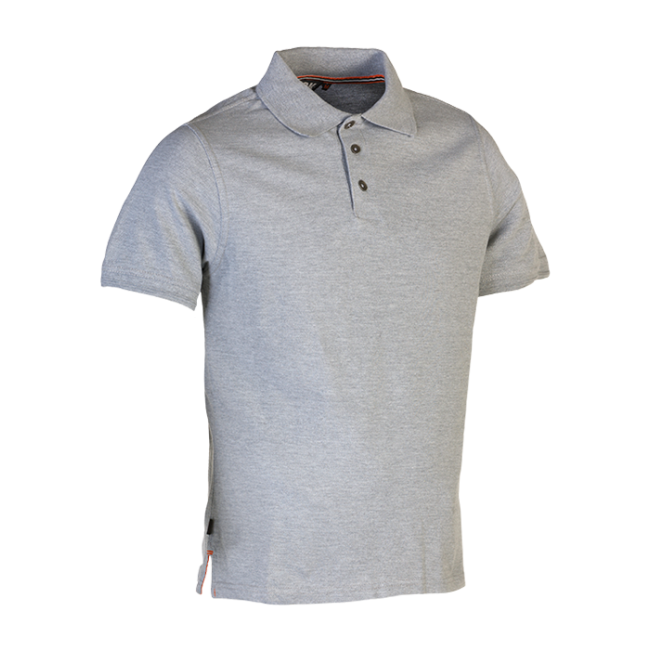 Levi polo manches courtes HEATHER GRIS - Herock
