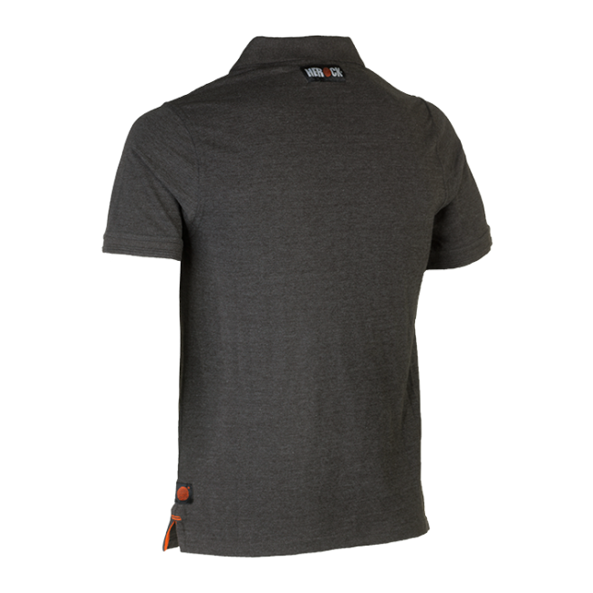 Kurzarm-Polo Levi Dunkelmeliert - Herock