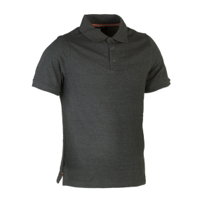 Kurzarm-Polo Levi Dunkelmeliert - Herock