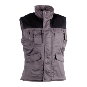 Gilet de travail pour femme Diana Gris et noir - Herock