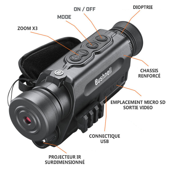 MONOCULAIRE DE VISION NOCTURNE BUSHNELL EQUINOXX650 5x32