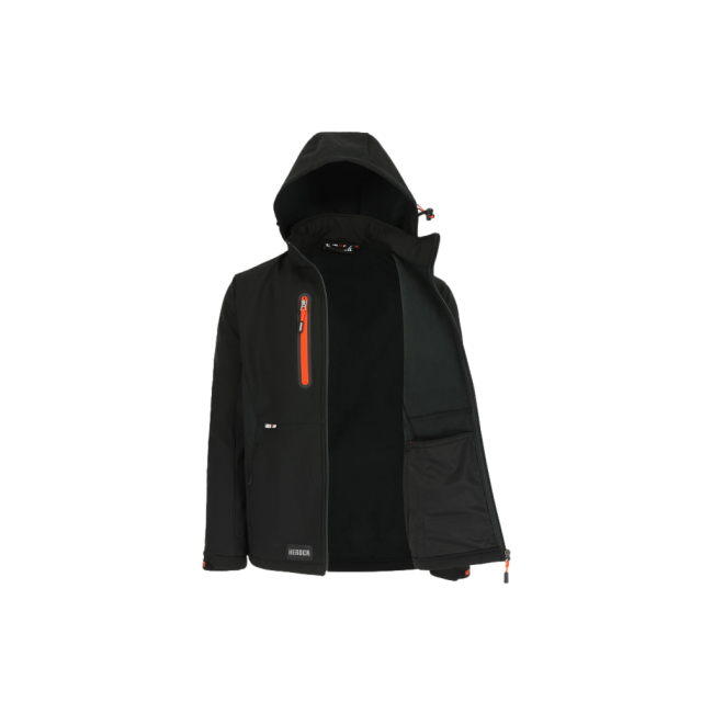 Trystan kurtka softshell Czarny - Herock