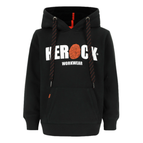 Sweater met capuchon kinderen Hero Kids Zwart - Herock
