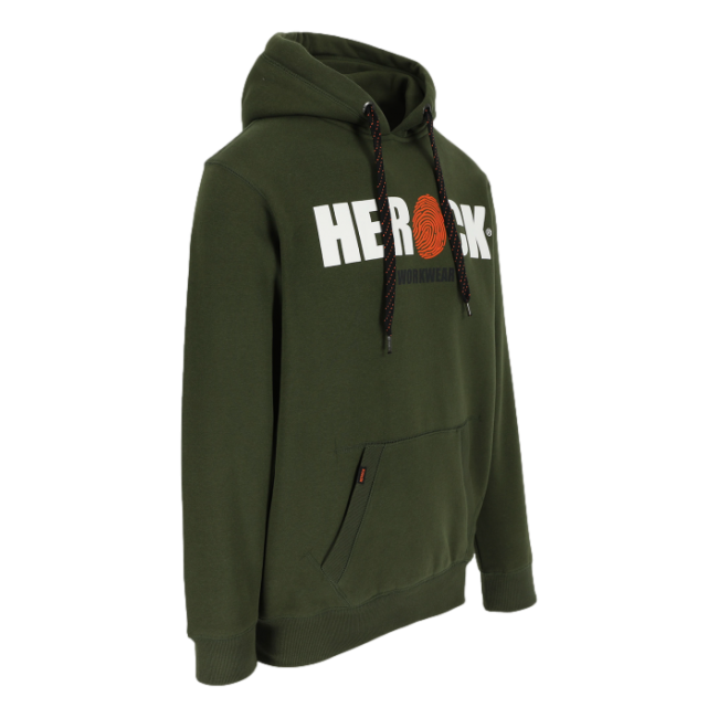 Sweater avec capuchon Hero Kaki foncé et noir - Herock