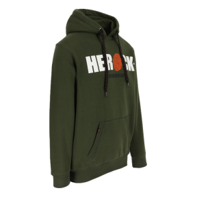 Bluza z kapturem Hero Ciemny khaki i czarny - Herock