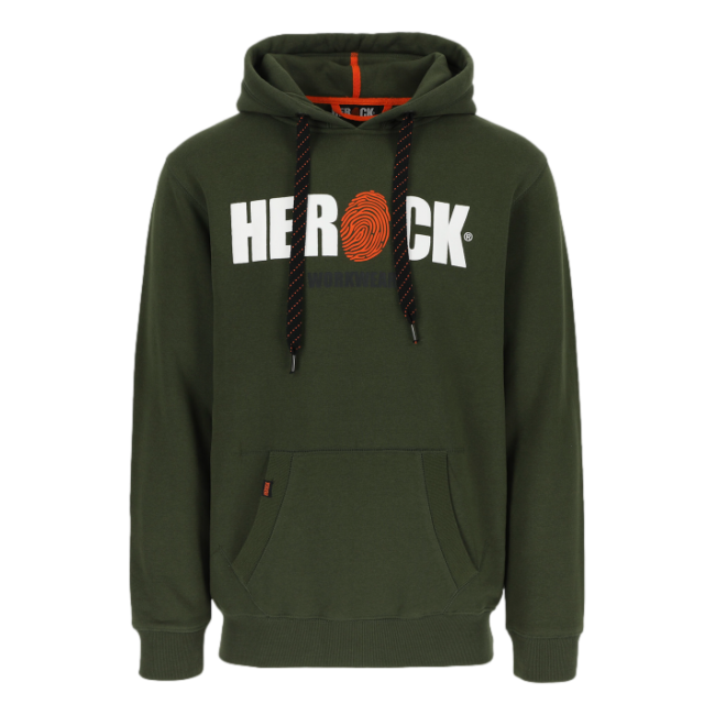 Kapuzensweater Hero dunkelkhaki und schwarz - Herock
