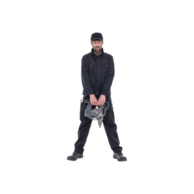 Pantalon de travail court Thor noir - Herock