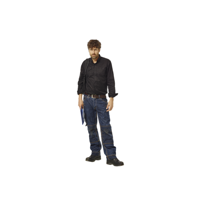 Arbeitshose Kronos aus dunkelblauem Jeans - Herock