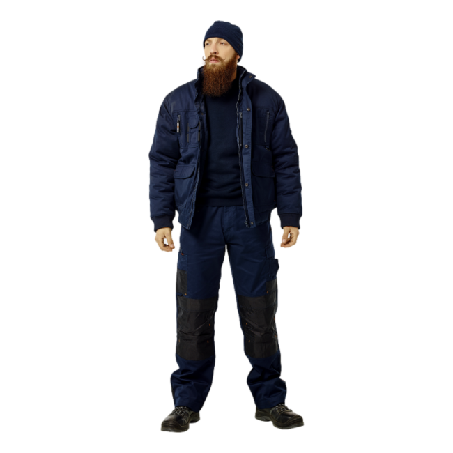 Pantalon de travail Mars Bleu marine et noir - Herock
