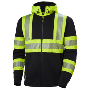 Sweatshirt à capuche Hi Vis ICU jaune - Helly Hansen
