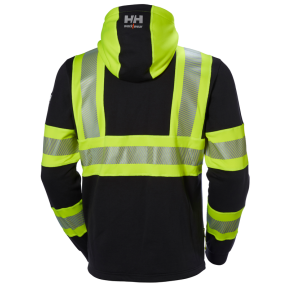 icu zip hoodie yellow mens - helly hansen workwear