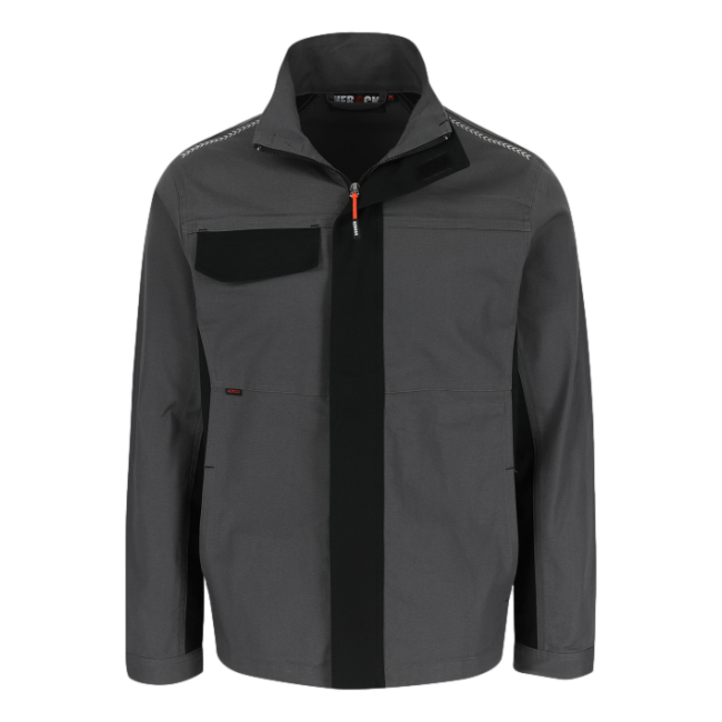 Arbeitsjacke Drago Kohle und Schwarz - Herock